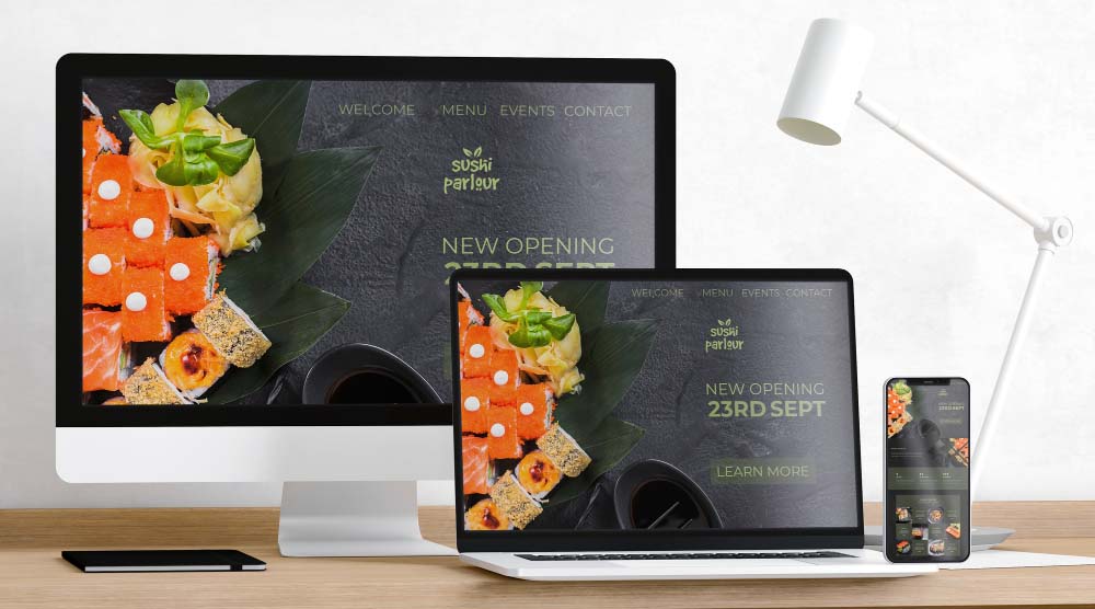 Site vitrine restaurant sushi GOLIAT Web