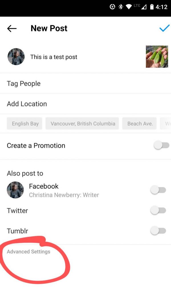 Optimisation de la portée sur instagram avec du texte alternatif